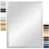 PrimeLuxe Specchio da parete 60 x 120 cm (dimensioni esterne) in alluminio Criss-Cross | Colore e dimensioni a scelta | Specchio per il bagno e il corridoio | con cornice in legno | Made in Germany