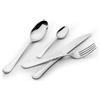 Salvinelli, Set di Posate in Acciaio Inox 18/10, Linea Queen Set Posate per 6 Persone, Pezzi: 6 forchette, 6 Cucchiai, 6 Coltelli, 6 Cucchiaini, Set 24 Posate Tavola, Made in Italy