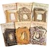 FDHBDF 60 cornici vintage dorate per foto scrapbook mini cornici portafoto retrò adesivi decorativi per journaling scrapbooking e carta vintage