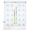 HOME ZEN HOUSEHOLD LINEN Tende cucina a vetro 2 pezzi, 60x150 cm e 60x240 cm, con Passanti, per Cucina e Bagno, trasparenti, per finestra, porta finestra (Azzurro, 60x240 cm)