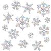 GoldRock Fiocchi di neve, decorazione natalizia per finestre, decorazione natalizia, 26 pezzi, decorazione natalizia, decorazione per finestre, decorazione natalizia