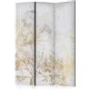 murando - Paravento Decorativo Bifacciale Palme 135x172 cm 3 Pannelli Divisori - Stampa su due Lati su Tela in TNT - Separatore Divisorio per la Casa - Protezione dai Rumori - Botanico b-A-10175-z-b
