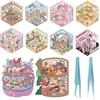 OIXEYA 10 Set Adesivi di Scena, sticker room, Adesivi 3d Adorabili Adesivi 3D Stress Sollievo Con Una Pinzetta, 3D Sticker Kit di Adesivi per Casa in Miniatura per Adulti, Bambini