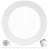 Your Day Mate Raccoglitore di capelli da incollare, 12 pz, compatibile con lo scarico della doccia Viega Domoplex, filtro monouso Ø 70 mm, filtro adesivo per piatti doccia, filtro autoadesivo per scarico