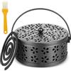 YFJSML Supporto a spirale per zanzare, a spirale anti-zanzare, contenitore a spirale per zanzare, porta bobine per zanzare, porta bobine metallico, per interni ed esterni (A)