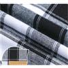 AMateschitz Tessuto di cotone a quadretti, in 100% cotone, motivo a quadri, per Natale, plaid, patchwork, quadrato, per cucito, fai da te, nero, bianco, grigio, 1 m x 150 cm