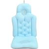 Tyenaza Cuscino per Vasca da Bagno, Tappetino Pieghevole Traspirante per Tutto il Corpo e Cuscino Poggiatesta per Donne e Uomini, Cuscino Vasca da Bagno 3D Mesh, per Vasca Idromassaggio e Spa (Blu)