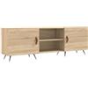 vidaXL Mobile Porta TV Rovere Sonoma 150x30x50 cm in Legno Multistrato, mobiletto, mobiletto HiFi, Mobile per dispositivi multimediali, Supporto TV
