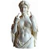 Generic Statua della dea viennese, decorazione in resina in stile Venere, statua con dito medio, divertente statuetta in miniatura, busto classico della testa, scultura mitologia viennese per soggiorno