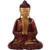 GURU SHOP Buddha in legno, Statua Buddha, realizzato a mano, 50 cm, Gyan Mudra - Modello 5