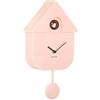 Karlsson Whale Karlsson KA5768LP - Orologio a cucù da Parete Moderno a Pendolo, Colore: Rosa Tenue