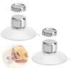 TNSLAND Porta Sapone Magnetico 2 PCS,Portasapone Portasapones Magnetico Senza Foratura Ventosa Porta Sapones in Acciaio Inox per Doccia, Lavabo, Bagno e Cucina