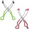 LATRAT 2 vasetti in vetro per conserve, per conserve, pinze per barattoli di conserve, pinze in vetro per conserve, pinze per conserve, clip di protezione per scottature, rosso, verde