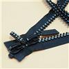 Pilang zxxin-Cerniera Zipper con Cerniera di Strass, Cappotto in Piumino con Cerniera per Cucire Fai da Te Cucito, 10# Doppia Apertura della Zip di Diamante Lucido, Accessori Craft