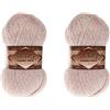 Alize Angora Gold Simli, 5% metallico, 20% lana, 75% acrilico, lotto di 2 gomitoli da 200 g, 1100 yds, filato turco per lavori a maglia (506 stone)