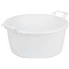 Mobil Plastic - Bacinella/Bagno tondo in plastica - Diametro 34 cm - Bianco neutro