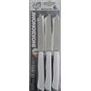 InoxBonomi 39506B Blister 6 Pezzi, Coltello Bistecca o Pizza 12 cm, Manico, Bianco