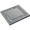 formano Vassoio decorativo con specchio Stones in vetro specchio, 25 x 25 cm, 1 pezzo