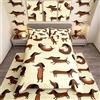 Loussiesd Set di Biancheria da Letto per Bambini con Bassotto Simpatico Cartone Animato Cane Salsiccia Copripiumino per Ragazzi Ragazze Adolescenti Camera da Letto Cartone Animato Kawaii Divertente Cucciolo Set