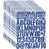 QUARKZMAN 810pz Adesivi Lettere in Vinile Blu, 10 Fogli 4cm Adesivi Autoadesivi Carini Numeri e Alfabeto per Creazioni Artistiche Fai Da Te Carte Regalo Adesivi Quaderni