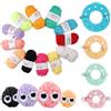 EXIN DEHCEN 4 Misure Crea PON PON in Plastica (3,5/5,5/7/9cm) Attrezzo per Fare PON PON