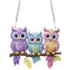 Bimkole Diamond Painting pendente Aquila, Animali Con Foglie Pittura Con Diamanti 5d Da Appendere, Per La Decorazione Di Finestre E Porte Della Parete Della Casa Del Giardino 20x20 cm