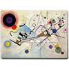 Giallobus - Quadro - Vassily Kandinsky - Composizione n. 8 - Tela Canvas Telaio Standard - 100L x 70l cm - Pronto da appendere - Quadri moderni per la casa