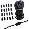 UTTASU Catena per tende a rullo e pacchetto di connettori, lunghezza 10 m, nero (catena da 10 m)