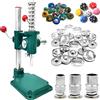 generic Macchina per Creare Bottoni in Tessuto Commerciale, Kit Macchina per Bottoni Rivestita in Tessuto Fatto A Mano con 3 Stampi (diametri 18, 25, 30 Mm) E Forniture per Bottoni da 300 Pezzi, Pressa per