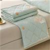 ZCXRYFL Trapunta in Cotone- Piumino Estiva Sottile E Fresca- Trapunte Patchwork, per Coperta da Divano/Lenzuola Ispessite, per Le Serate Calde, Cotone EsternoInterno (King: 200X230cm,Green)