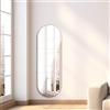 DRERIO Specchi adesivi da parete 50 cm, design lungo adesivo senza cornice in 3 parti, grande rettangolare per porta, corridoio (3 parti, 50 cm x 50 cm)