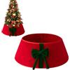 Generico Collare per albero di Natale con fiocci, decorazioni rustiche per albero di Natale bianco e da 56 cm, ornamenti ad anello per alberi vintage per decorazioni per feste in casa e al chiuso