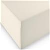 fleuresse Comfort XL-Lenzuolo con Angoli Elasticizzati in Jersey, 96% Cotone, 4% Elastan, Champagne, 140-160 x 200-220 cm