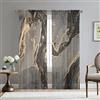 Mateju Tende per Interni Trasparenti Moderne 2 Pezzi, Marmo Tende Voile Semi Trasparenti Sheer Tendoni per Salotto per Balcone Camera da Letto (antracite,108L X 230A cm (2 Pannell)