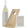 Livlig53 LIVLIG Portabottiglie in legno, Portabottiglie magico con etichetta personalizzata per bottiglia, Idea regalo, Detto: Per molti momenti unici di vino
