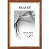 FRAMO Cornice foto barocco 25 x 30 cm in legno massello | Rosso Dorato | Colore/dimensione selezionabile | Cornice antica d'epoca retrò N°057