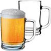 KADAX Boccale da birra da 0,5 litri, set da 2 bicchieri da birra con manico, grande boccale da birra in vetro a pareti spesse, design classico, brocca in vetro per birra