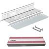 Fhuller Scolapiatti Incasso VASISTAS Griglia Unica Piatti Bicchieri ACCIAIO INOX (NO Cromato o Verniciato Grigio) 702/60XP2 PENSILE 60 INTERNO 56,4 Misura SCOLAPIATTI 55,6 + 2 Staffe + Vaschetta