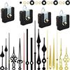 Outus 4 Meccanismo di Movimento dell'Orologio al Quarzo Meccanismo dell'Orologio DIY Senza Ticchettio con 6 Set Lancette dell'Orologio per Sostituzione delle Parti di Riparazione (13 mm)