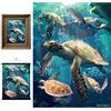 3D LiveLife Stampe d'Arte Lenticolari Parete - Tartaruga Marina a Nuoto di Deluxebase. Poster 3D Oceano senza cornice. Ottima ornamento muro. Opera inedita realizzata dal noto artista David Penfound