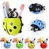 Ranvi 4 pezzi carino coccinella portaspazzolino porta spazzolino da denti porta dentifricio con ventosa porta spazzolino da denti per bambini