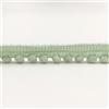 Anevous Nastro decorativo di 18 metri con pompon, largo 10 mm, con palline e frange, per fai da te, accessori da cucito per vestiti, costumi, cucito, decorazioni per la casa, colore blu-verde