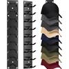LUPATDY 2 supporti per cappelli, organizer per cappelli, supporto da parete, supporto per cappelli, supporto per cappelli (nero)