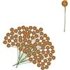 Mienocol 100 bacche di agrifoglio artificiali di Natale, color oro, con bacche, ramoscelli, bacche, rami di bacche, mazzetti di bacche per la creazione di ghirlanda di Natale, decorazioni per albero di Natale