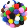 TOAOB THE ONE AND ONLY BABY TOAOB 50 Pezzi Pompom per Lavoretti 30mm Pompon Colorati | Grandi Palline Di Feltro, per Cucito Fai Da Te Decorazioni Festa Artigianato