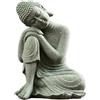 Reuvv Statuetta in pietra di Buddha, ornamenti d'arte da tavolo, decorazione per la casa, stanza da letto, soggiorno