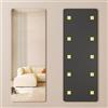 FVTVHEV Acrilico Specchio Specchio Adesivo da Parete Materiale Acrilico infrangibile Specchio da Parete Lungo Risparmia Spazio Adatto per soggiorni camere da Letto corridoi e ingressi(40x150cm)