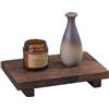 CaiYuanGJ Vassoio In Legno Con Piedistallo, Portasapone, Accessori Per La Casa, Per Cosmetici, Profumo E Lozione, Marrone Scuro, 23 * 15 * 4 cm/9 * 5.9 * 1.6 Pollice, Stile Retrò, 100% Legno