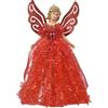 Doiyislem Angelo come puntale per albero di Natale - Figura di angelo come puntale decorativo per albero di Natale | Ciondolo puntale fatina per decorazioni albero di Natale | Per albero di Natale, decorazione