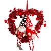 Generic Ghirlanda di San Valentino per porta d'ingresso, a forma di cuore per porta di San Valentino, decorazione da appendere per la finestra della parete della casa